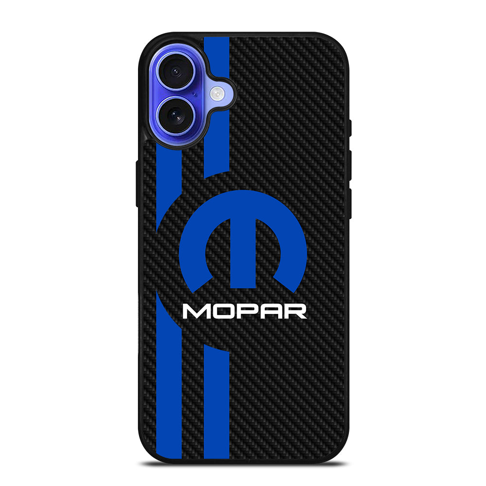 MOPAR CARBON LOGO 2 iPhone 16 Case Cover