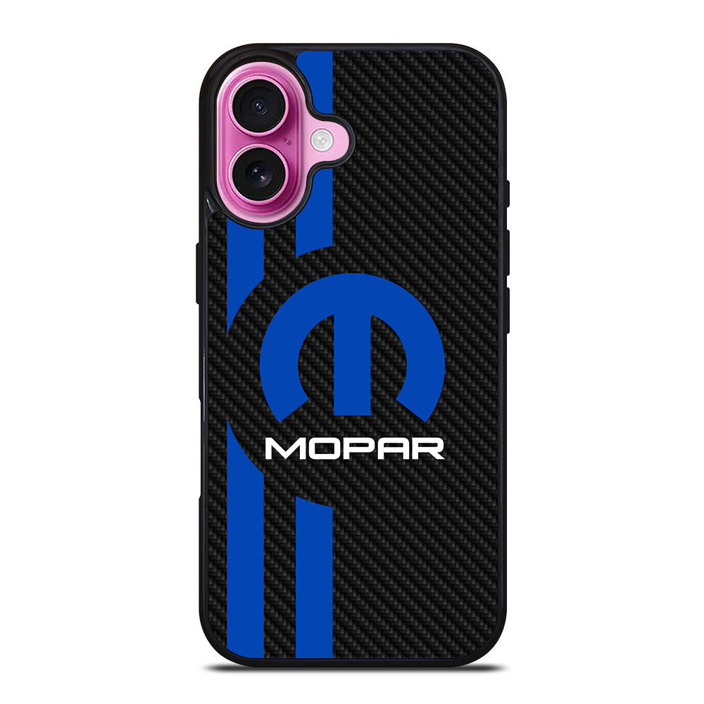 MOPAR CARBON LOGO 2 iPhone 16 Plus Case Cover