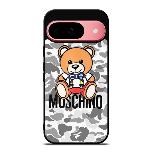 MOSCHINO TEDDY BEAR BAPE CAMO Google Pixel 9 Case Cover