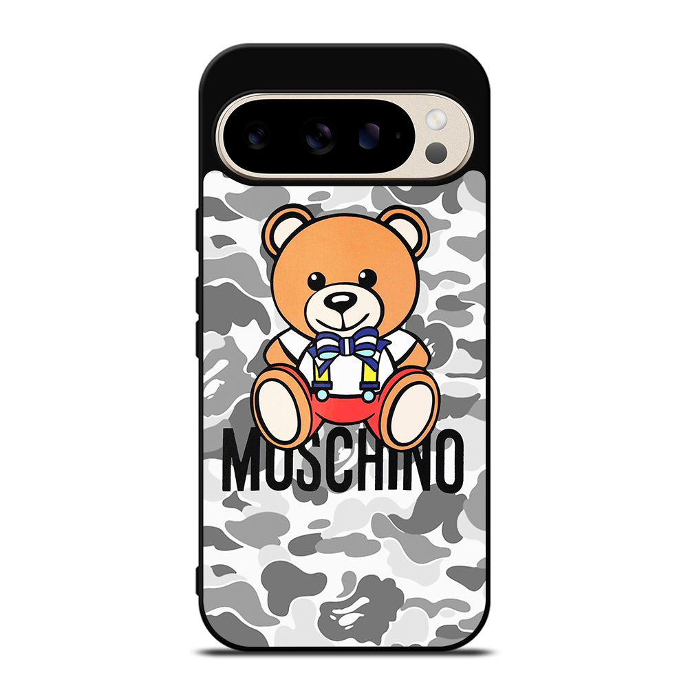 MOSCHINO TEDDY BEAR BAPE CAMO Google Pixel 9 Pro Case Cover