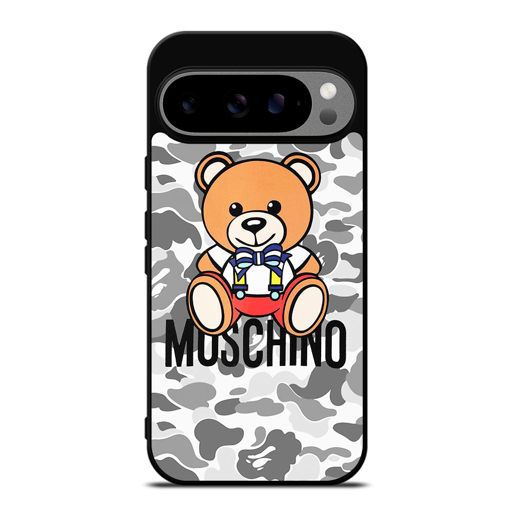 MOSCHINO TEDDY BEAR BAPE CAMO Google Pixel 9 Pro XL Case Cover