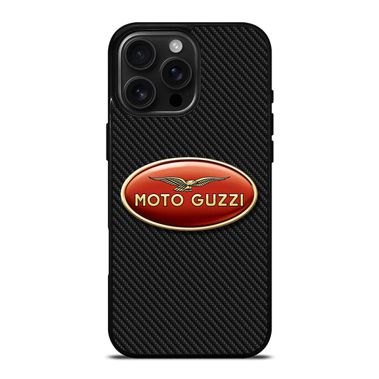 MOTO GUZZI CARBON LOGO iPhone 16 Pro Max Case Cover
