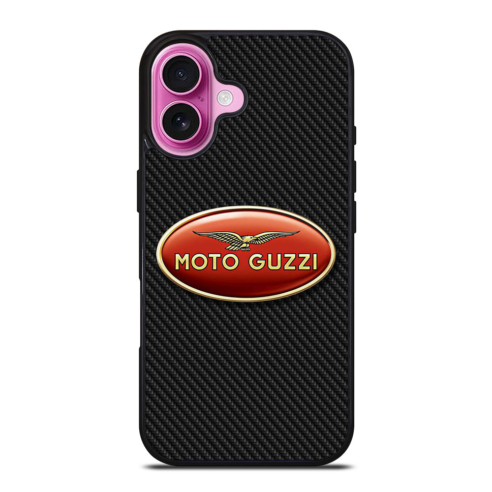 MOTO GUZZI CARBON LOGO iPhone 16 Plus Case Cover