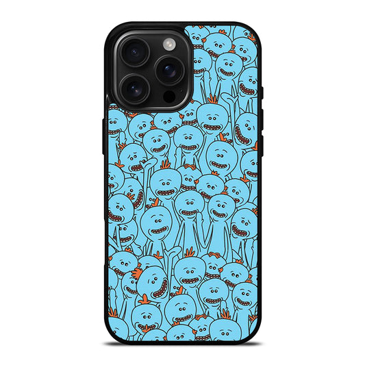 MR MEESEEKS PATTERN iPhone 16 Pro Max Case Cover