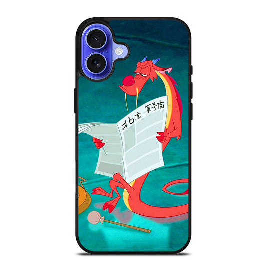 MUSHU MULAN DISNEY CARTOON iPhone 16 Case Cover