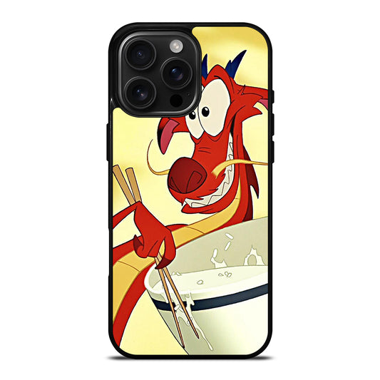MUSHU MULAN DISNEY CARTOON 2 iPhone 16 Pro Max Case Cover