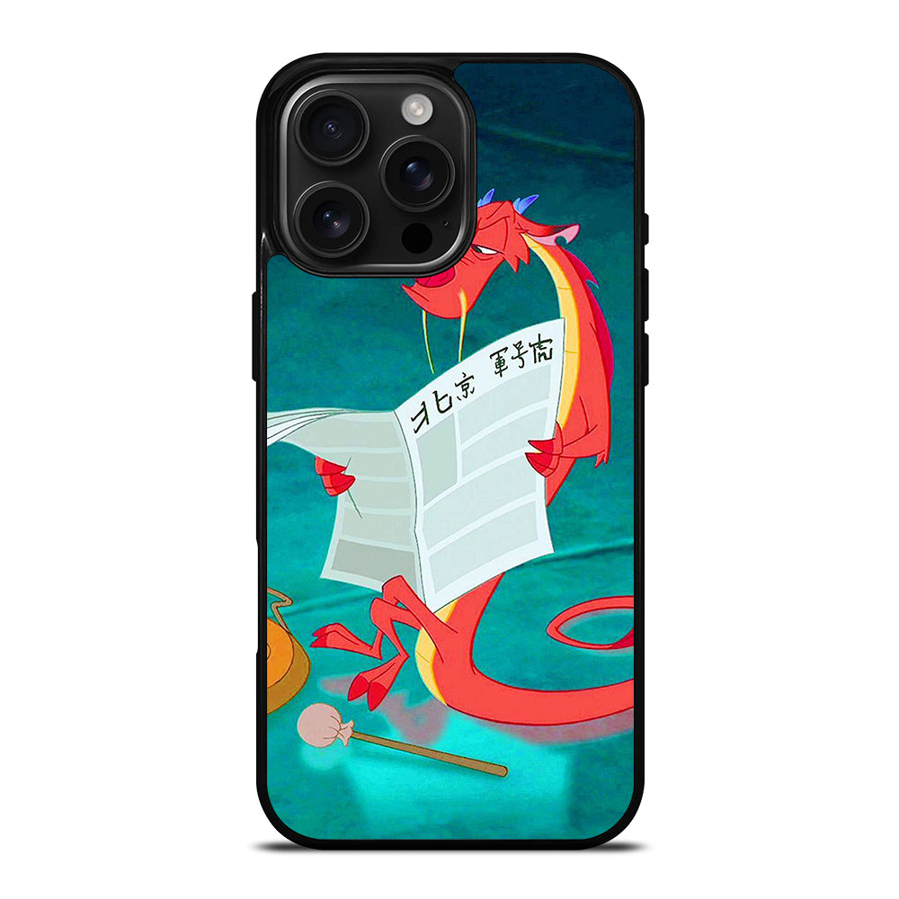 MUSHU MULAN DISNEY CARTOON iPhone 16 Pro Max Case Cover