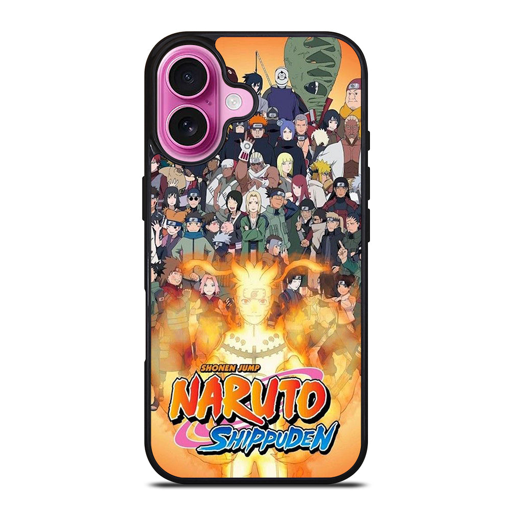 NARUTO ALL CHARACTERS 3 iPhone 16 Plus Case Cover