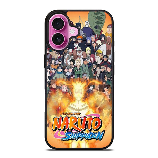 NARUTO ALL CHARACTERS 3 iPhone 16 Plus Case Cover