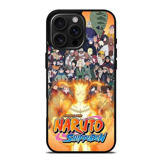 NARUTO ALL CHARACTERS 3 iPhone 16 Pro Max Case Cover