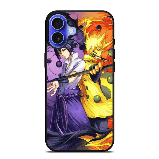 NARUTO VS SASUKE ANIME 3 iPhone 16 Case Cover