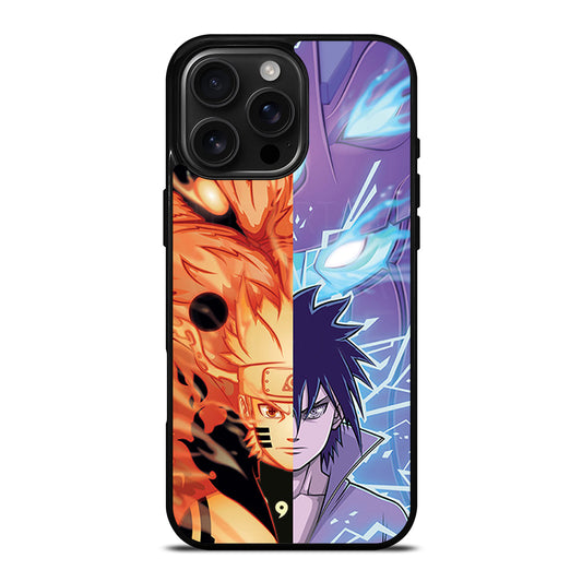 NARUTO VS SASUKE ANIME iPhone 16 Pro Max Case Cover