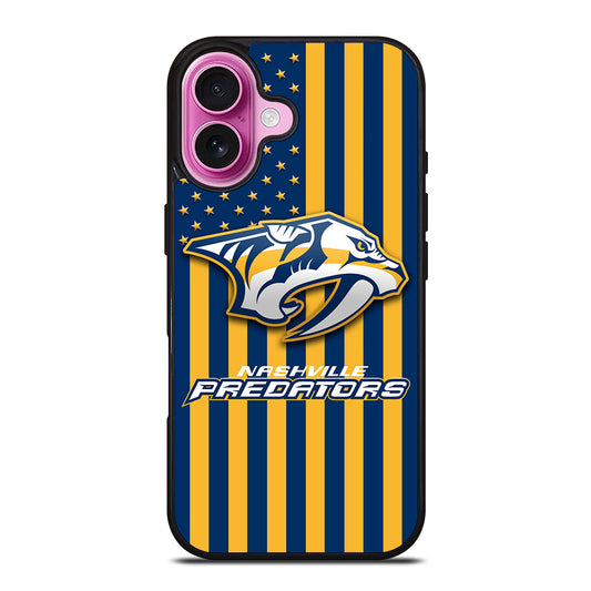 NASHVILLE PREDATORS NHL LOGO 3 iPhone 16 Plus Case Cover