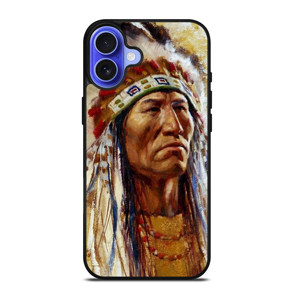 NATIVE AMERICAN PEOPLE ART iPhone 16 Case Cover