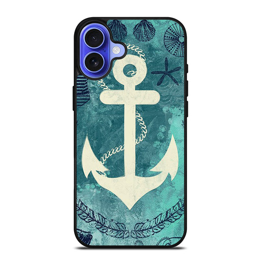 NAUTICAL ANCHOR ART iPhone 16 Case Cover