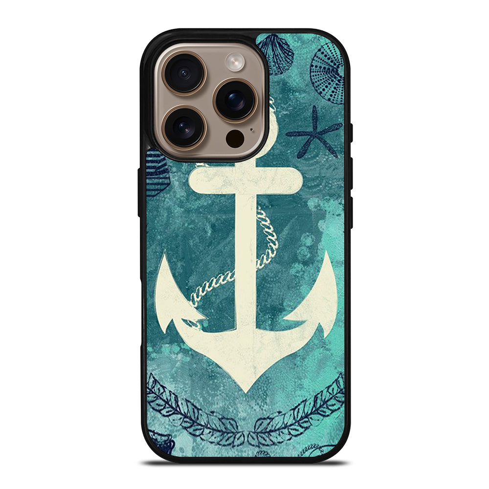 NAUTICAL ANCHOR ART iPhone 16 Pro Case Cover