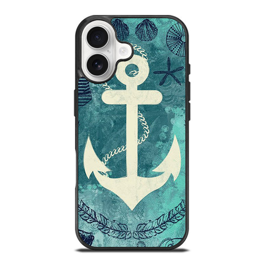 NAUTICAL ANCHOR ART iPhone 17 Case Cover