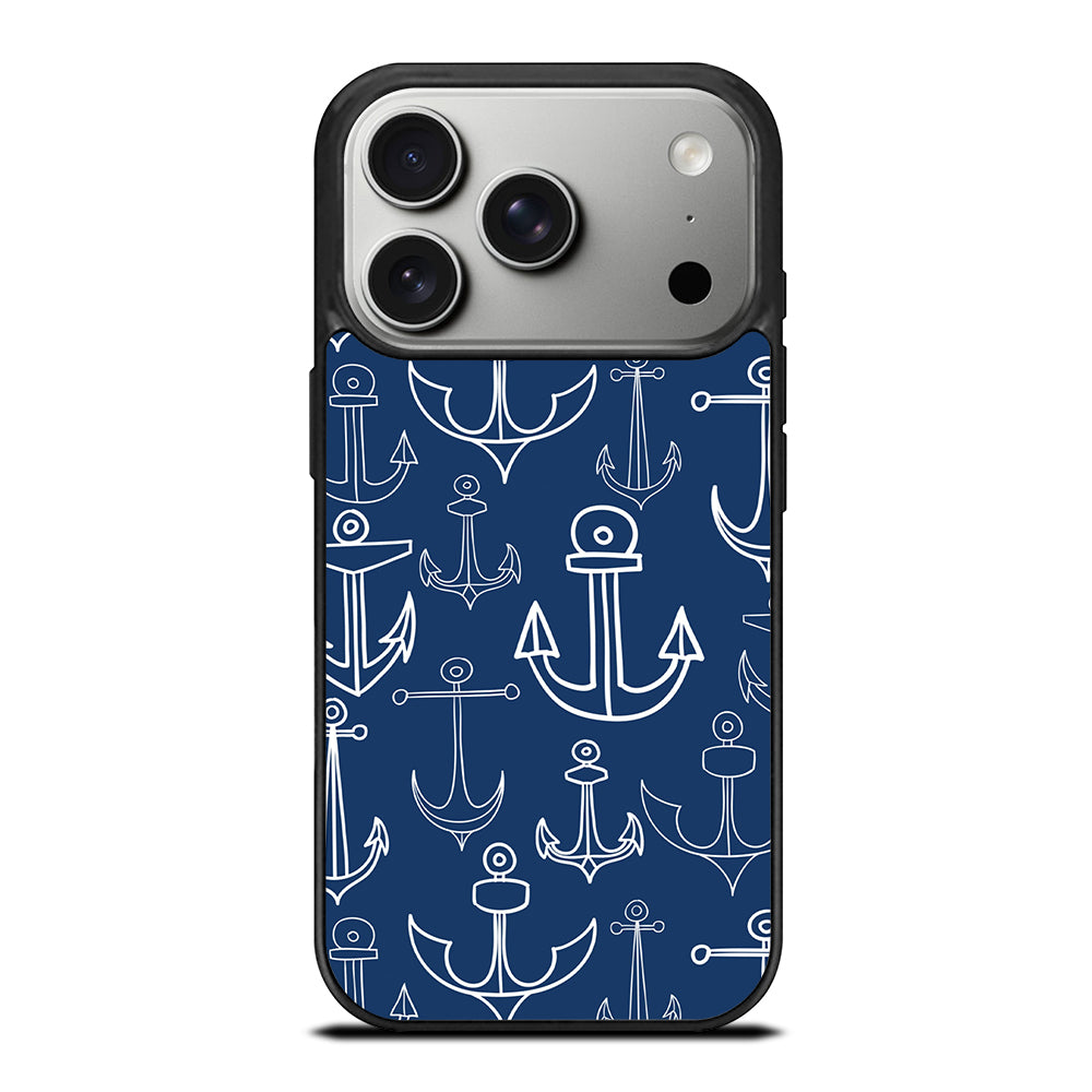 NAUTICAL ANCHOR PATTERN iPhone 17 Pro Case Cover