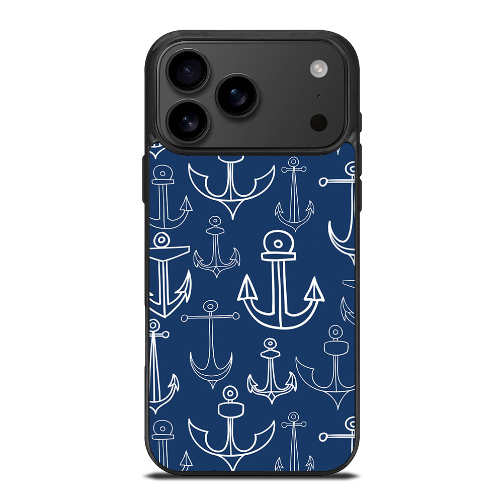 NAUTICAL ANCHOR PATTERN iPhone 17 Pro Max Case Cover