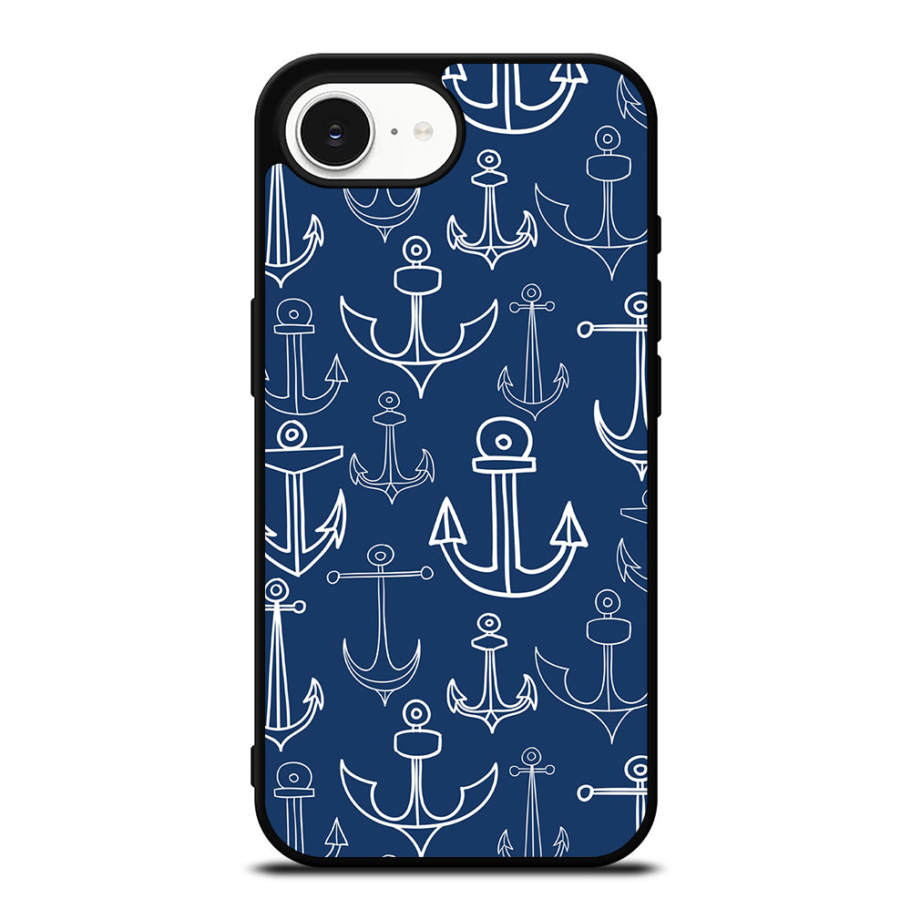 NAUTICAL ANCHOR PATTERN iPhone 16e Case Cover