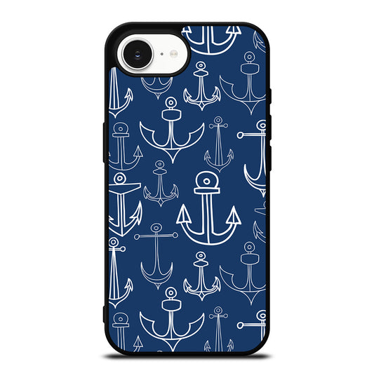 NAUTICAL ANCHOR PATTERN iPhone 16e Case Cover