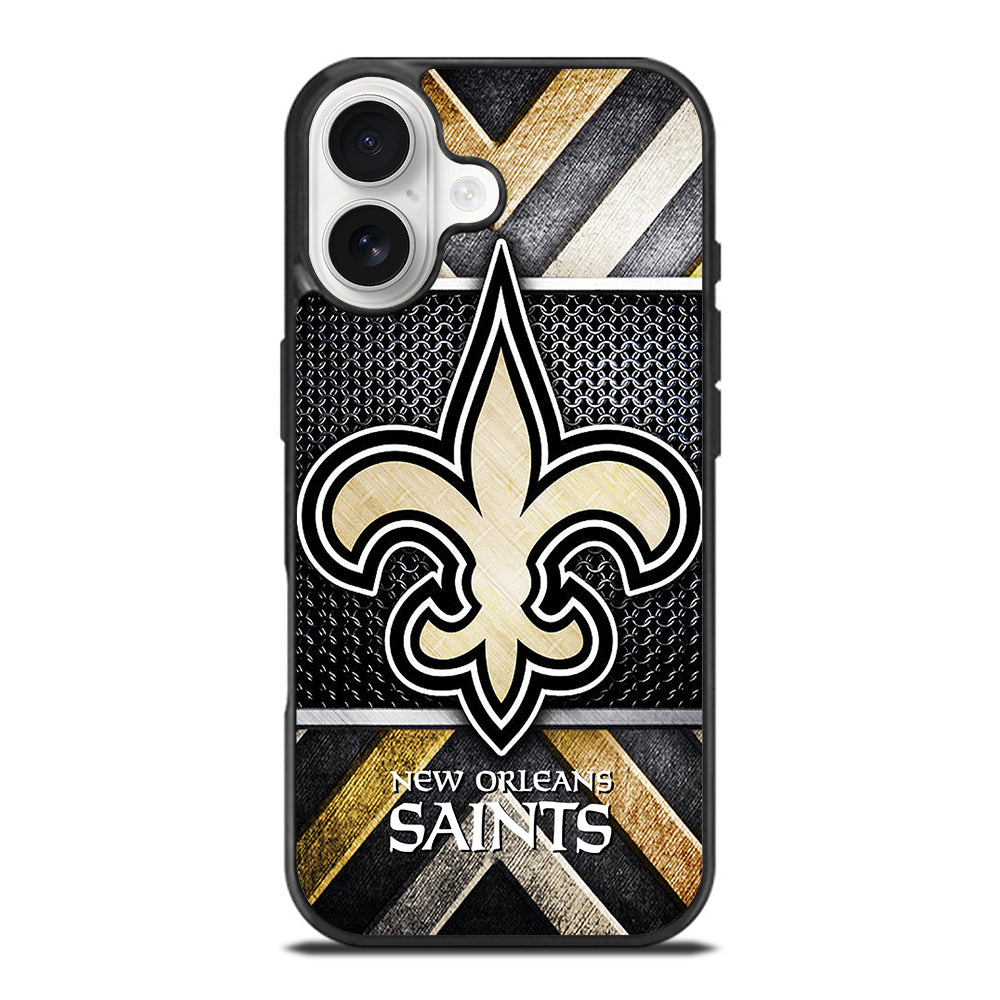 NEW ORLEANS SAINTS METAL LOGO iPhone 17 Case Cover