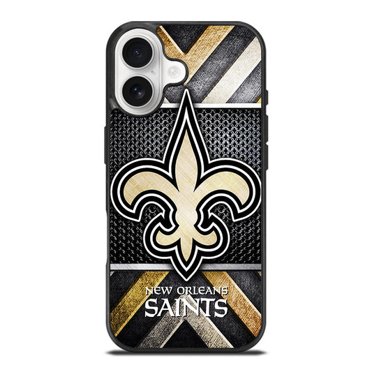 NEW ORLEANS SAINTS METAL LOGO iPhone 17 Case Cover