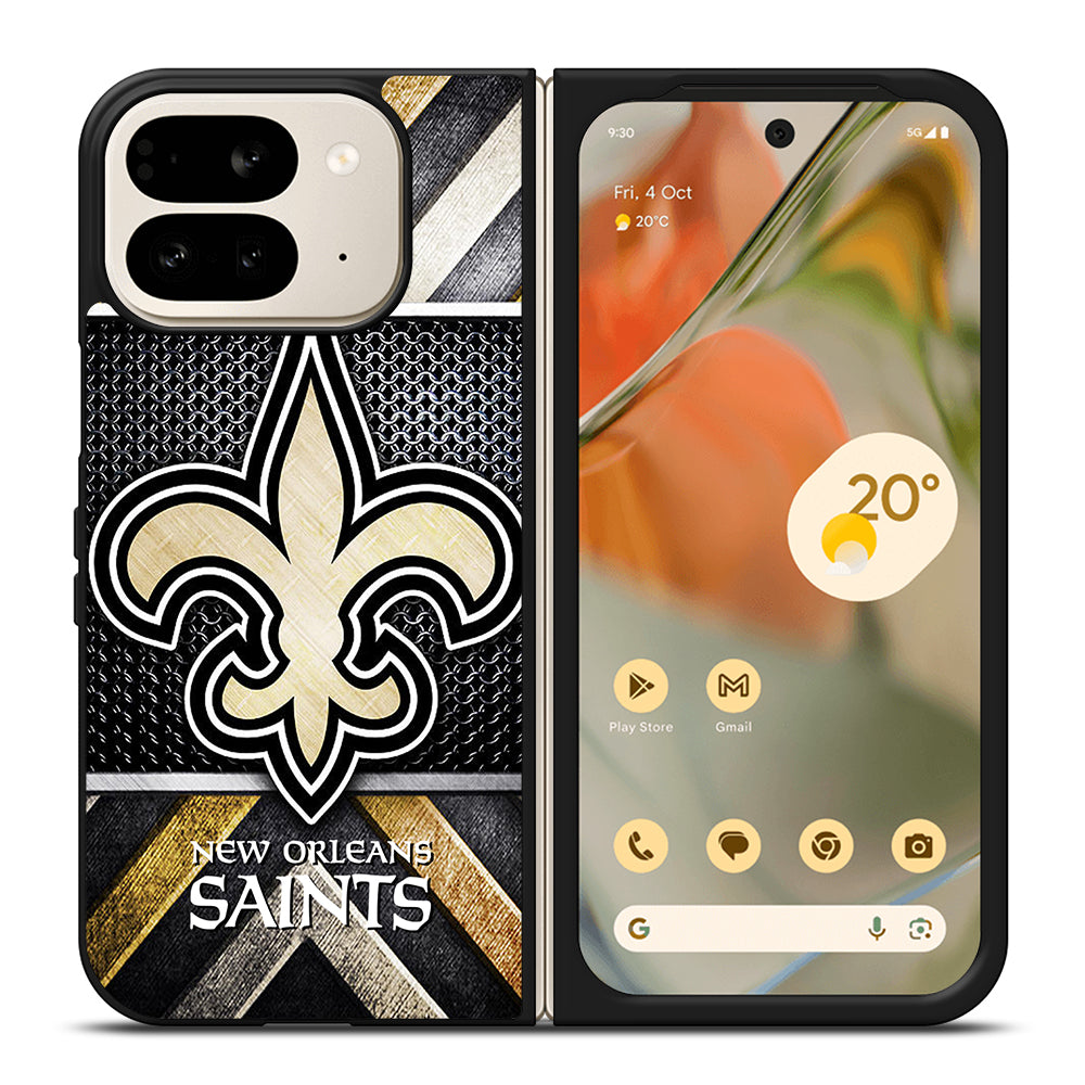 NEW ORLEANS SAINTS METAL LOGO Google Pixel 9 Pro Fold Case Cover