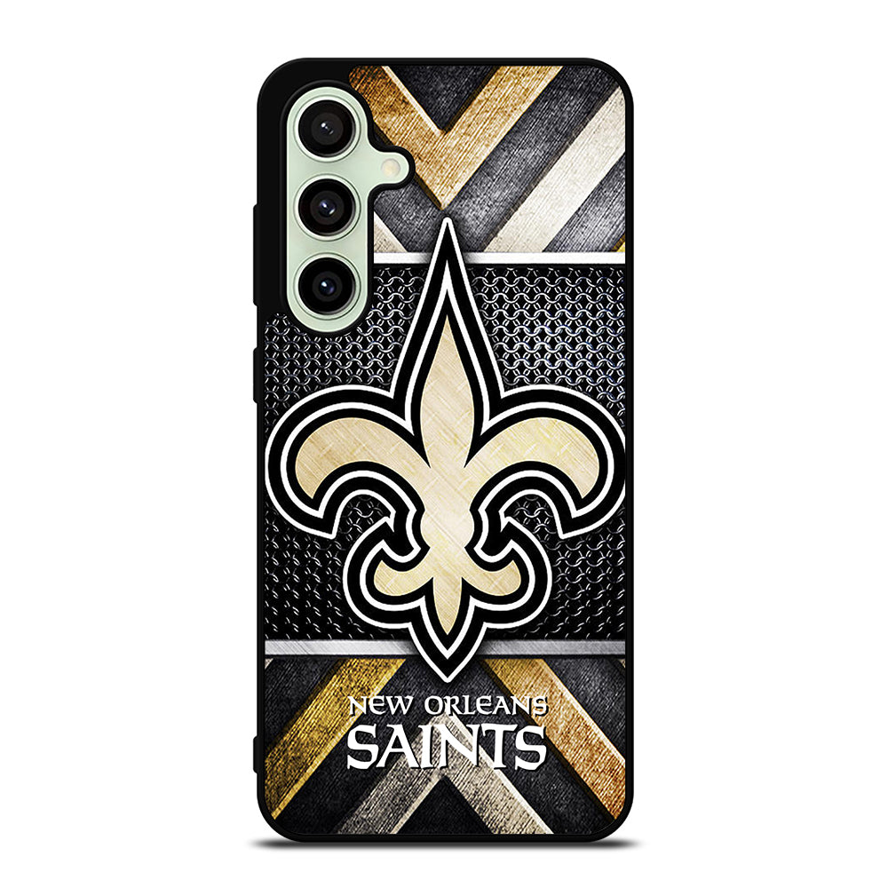 NEW ORLEANS SAINTS METAL LOGO Samsung Galaxy S24 FE Case Cover