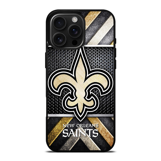 NEW ORLEANS SAINTS METAL LOGO iPhone 16 Pro Max Case Cover