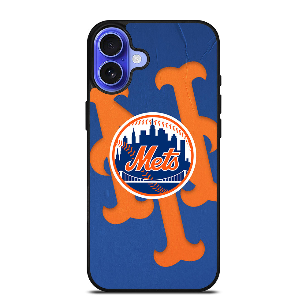 NEW YORK METS LOGO BASEBALL 1 iPhone 16 Case Cover