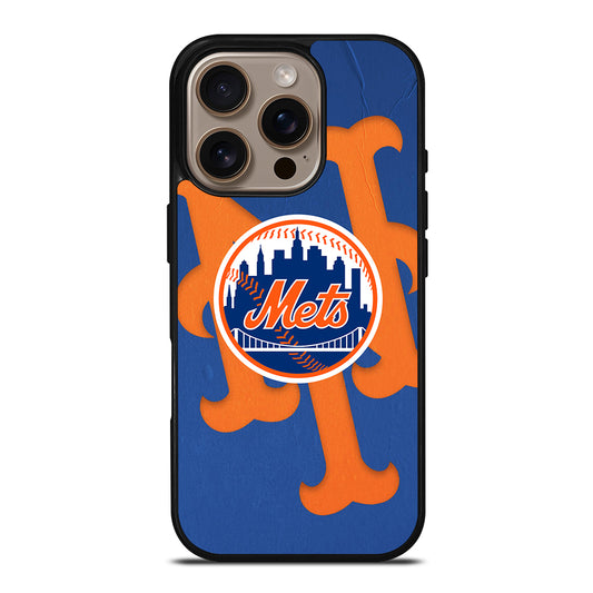 NEW YORK METS LOGO BASEBALL 1 iPhone 16 Pro Case Cover