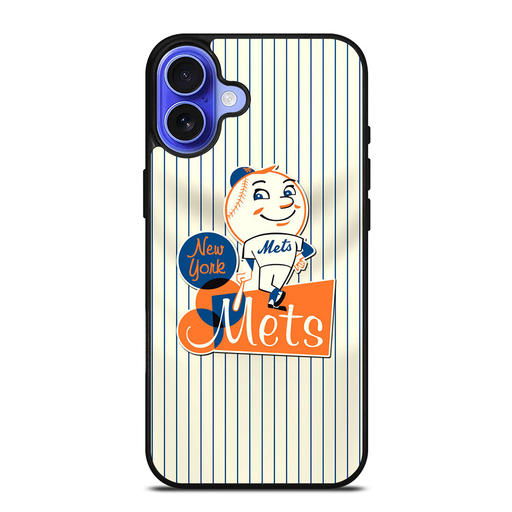 NEW YORK METS LOGO BASEBALL 2 iPhone 16 Case Cover