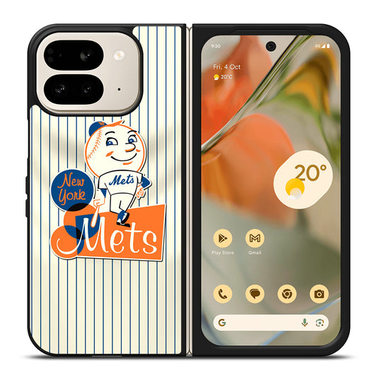 NEW YORK METS LOGO BASEBALL 2 Google Pixel 9 Pro Fold Case Cover