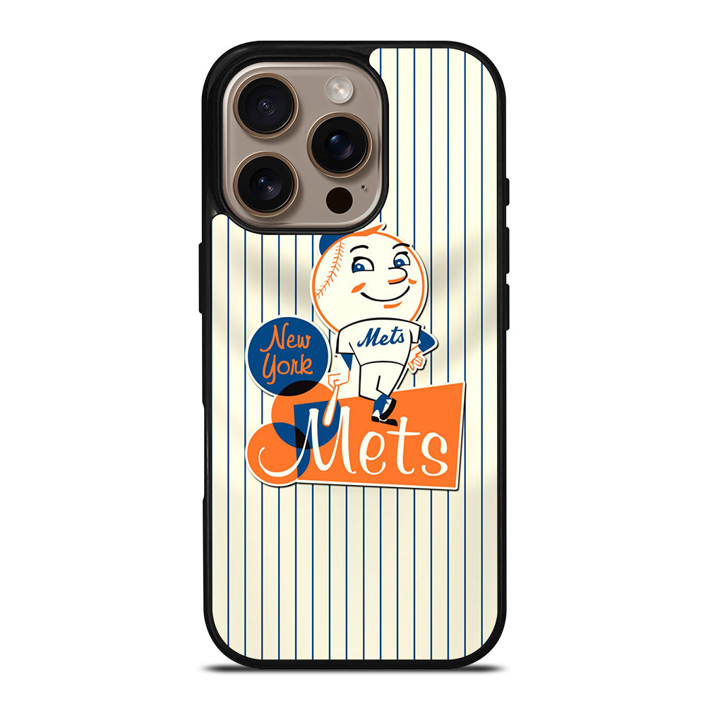 NEW YORK METS LOGO BASEBALL 2 iPhone 16 Pro Case Cover