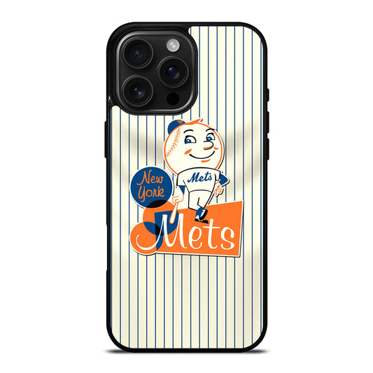 NEW YORK METS LOGO BASEBALL 2 iPhone 16 Pro Max Case Cover