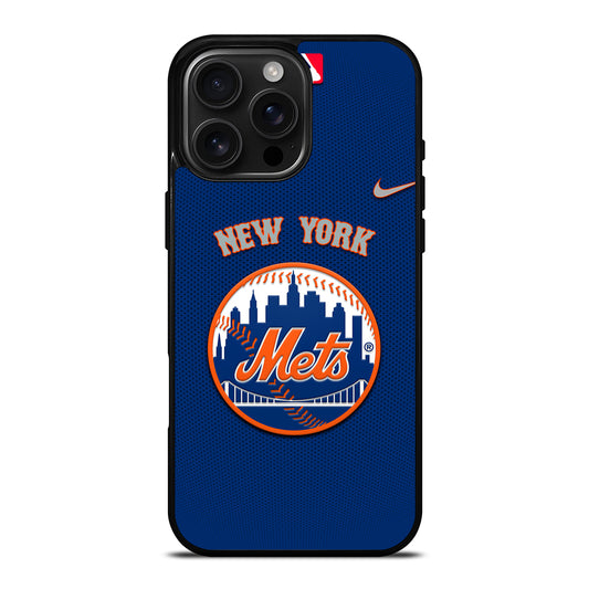 NEW YORK METS LOGO BASEBALL 3 iPhone 16 Pro Max Case Cover