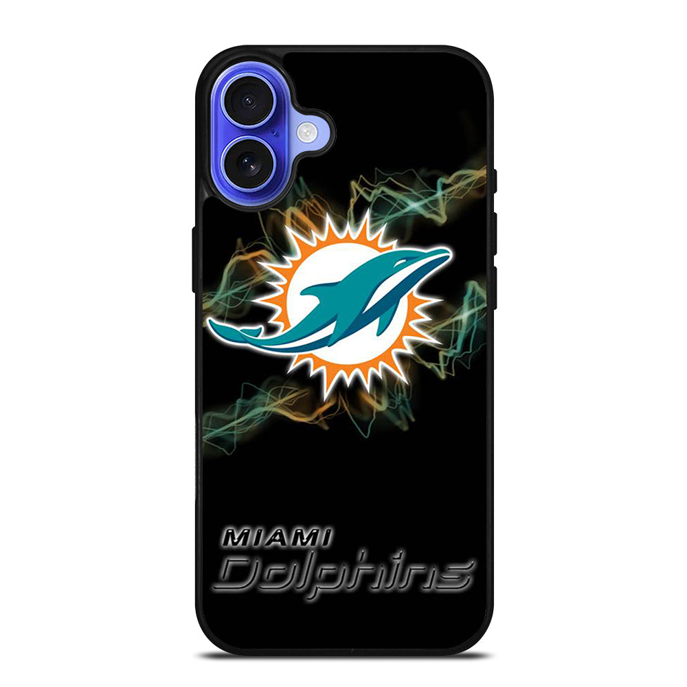 NFL MIAMI DOLPHINS LOGO 2 iPhone 16 Case Cover