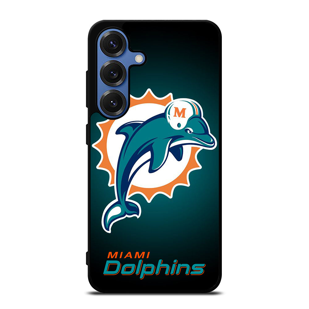 NFL MIAMI DOLPHINS LOGO 4 Samsung Galaxy S25 Case Cover