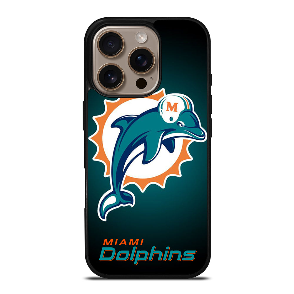 NFL MIAMI DOLPHINS LOGO 4 iPhone 16 Pro Case Cover