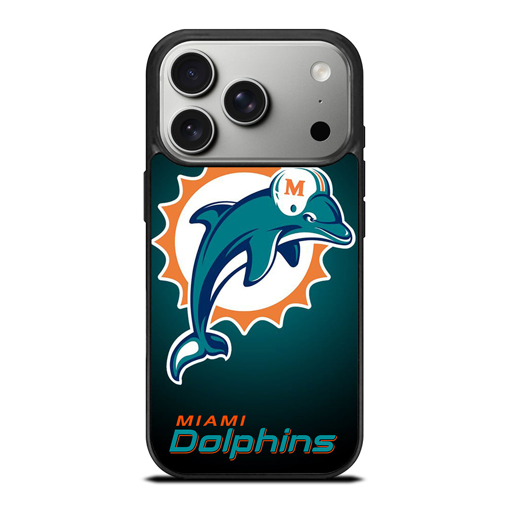 NFL MIAMI DOLPHINS LOGO 4 iPhone 17 Pro Case Cover