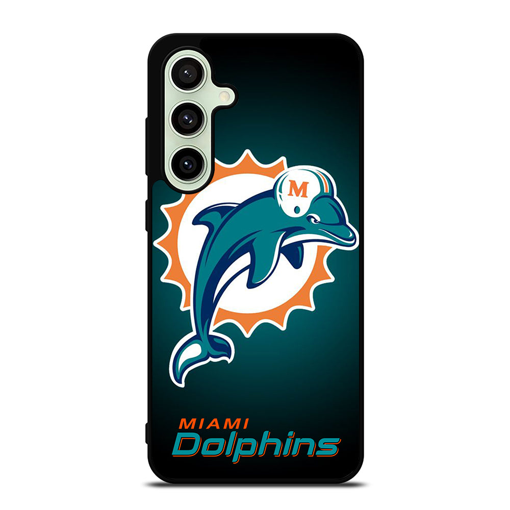 NFL MIAMI DOLPHINS LOGO 4 Samsung Galaxy S24 FE Case Cover