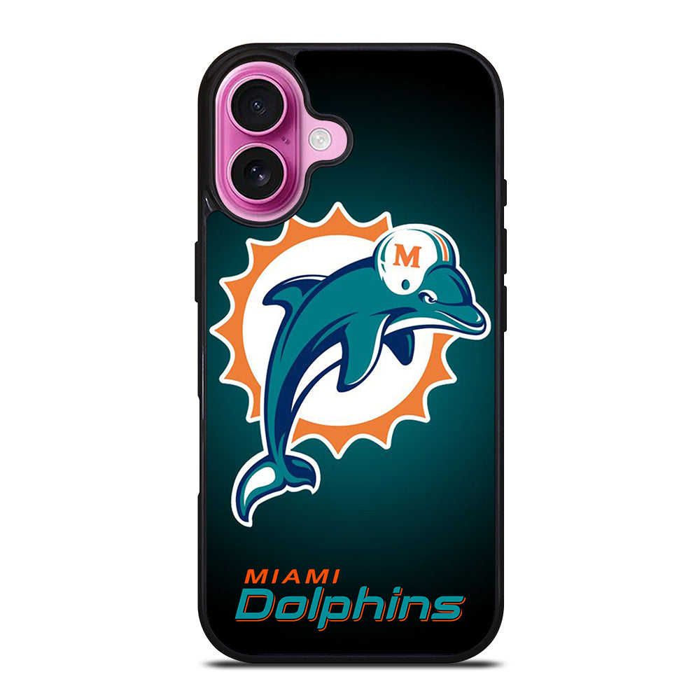NFL MIAMI DOLPHINS LOGO 4 iPhone 16 Plus Case Cover