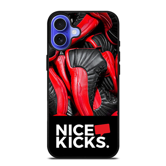 NICE KICKS SNEAKERS LOGO iPhone 16 Case Cover