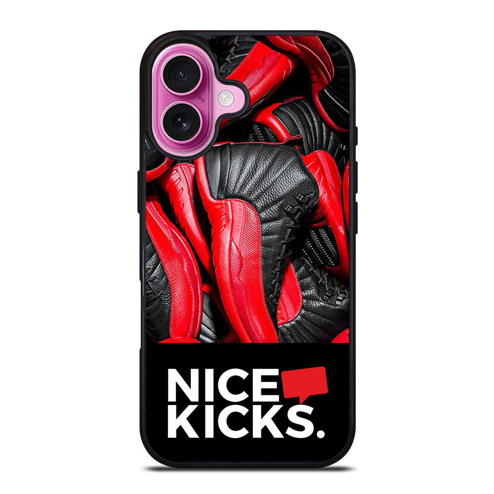 NICE KICKS SNEAKERS LOGO iPhone 16 Plus Case Cover