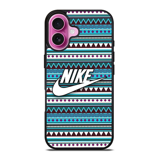 NIKE AZTEC PATTERN 3 iPhone 16 Plus Case Cover
