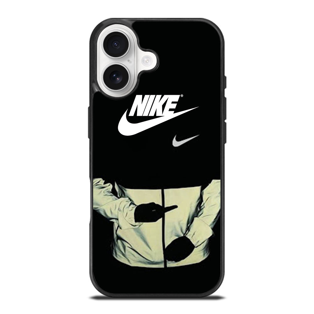 NIKE MIDDLE FINGER LOGO iPhone 17 Case Cover