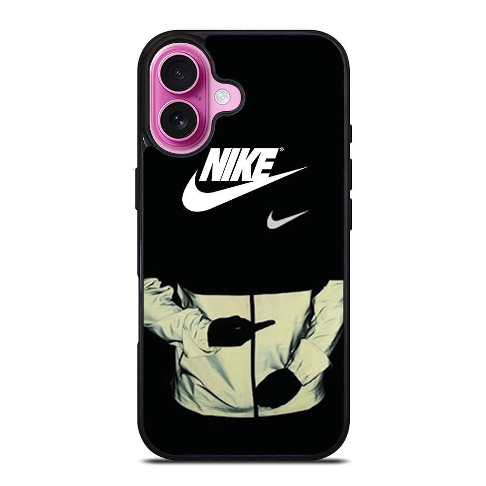 NIKE MIDDLE FINGER LOGO iPhone 16 Plus Case Cover