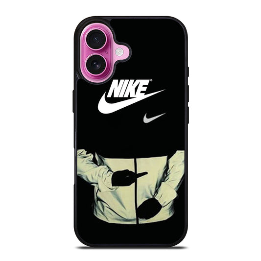 NIKE MIDDLE FINGER LOGO iPhone 16 Plus Case Cover