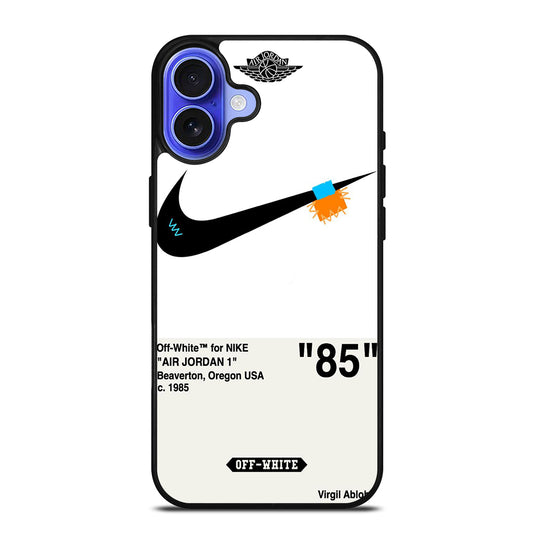 NIKE OFF WHITE AIR JORDAN 3 iPhone 16 Case Cover